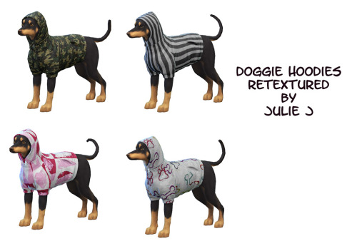 Sims 4 Doggie Hoodies Retexture at Julietoon – Julie J