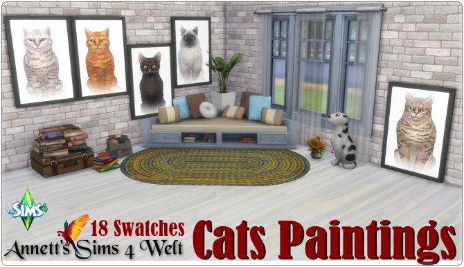 Sims 4 Cats Paintings at Annett’s Sims 4 Welt