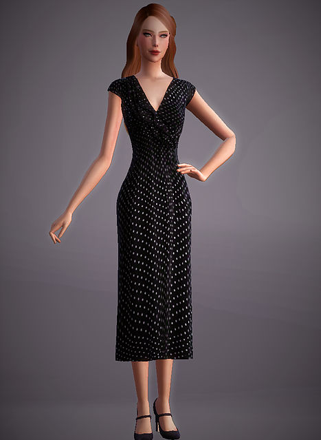 Sims 4 Vintage Tea Dress at Magnolian Farewell
