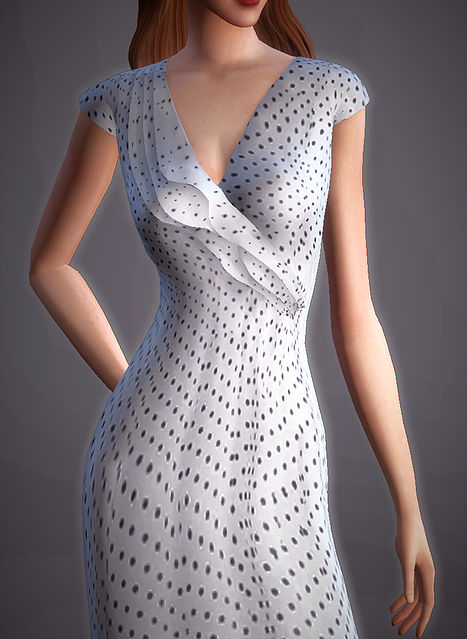 Sims 4 Vintage Tea Dress at Magnolian Farewell