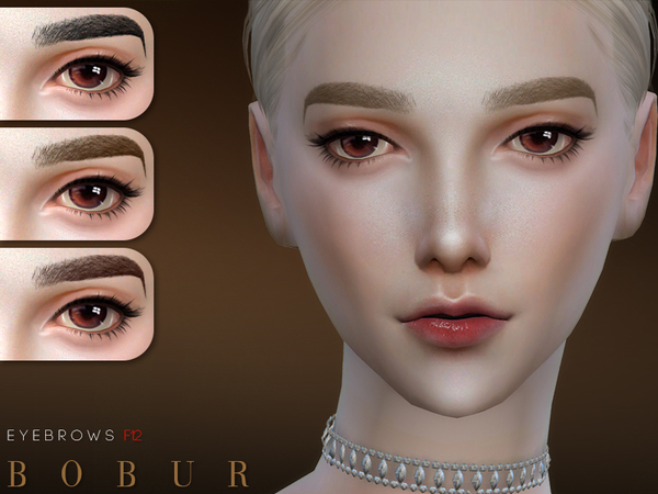 Sims 4 Eyebrows F12 by Bobur3 at TSR