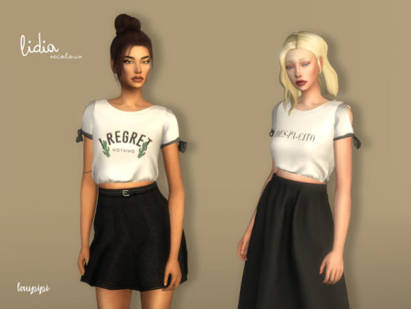 Lidia 01 t-shirts at Laupipi » Sims 4 Updates