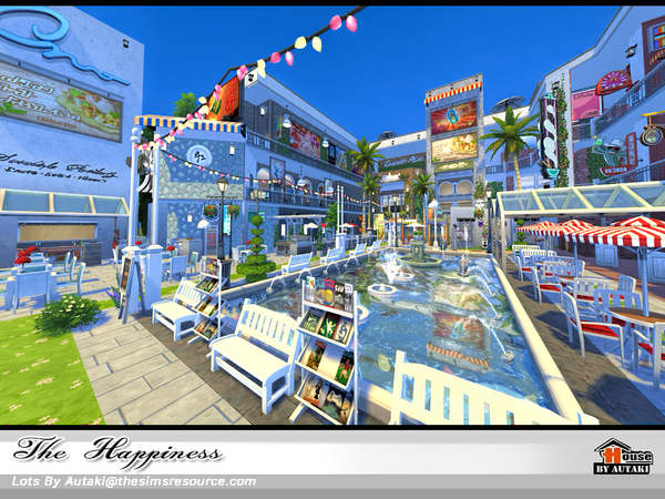 Sims 4 The Happiness house NoCC by autaki at TSR