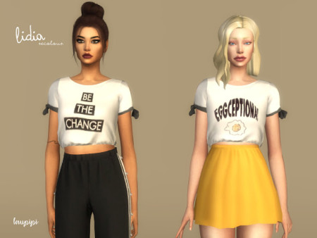 Lidia 01 t-shirts at Laupipi » Sims 4 Updates