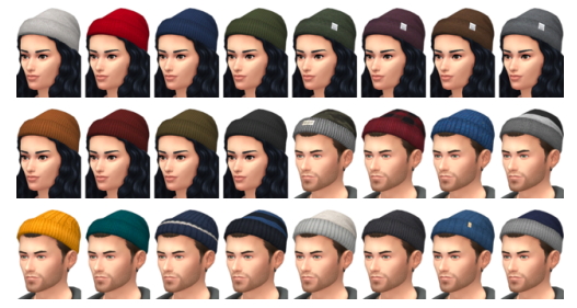 Sims 4 Beanie Collection at Marvin Sims