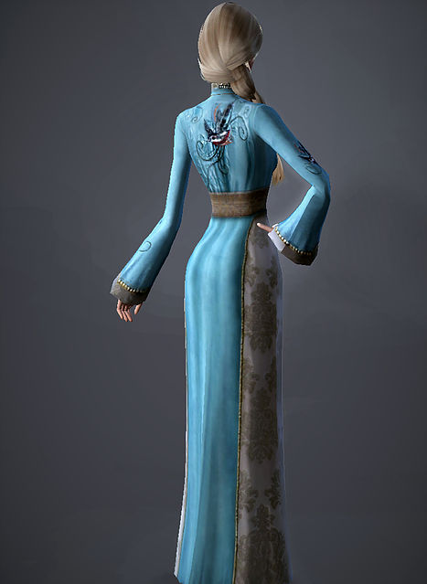 Sims 4 Bluebird Gown Cersei Lannsiter at Magnolian Farewell