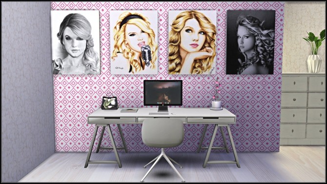Sims 4 Taylor Swift Poster/Painting Collection at TaTschu`s Sims4 CC