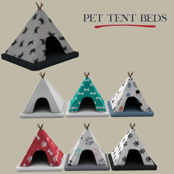 Sims 4 Pet Tent Bed at Leo Sims