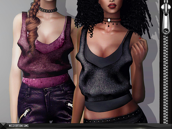 Sims 4 MFS Carol Top by MissFortune at TSR