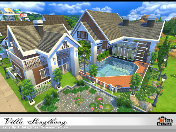 Sims 4 Villa Sangthong by autaki at TSR