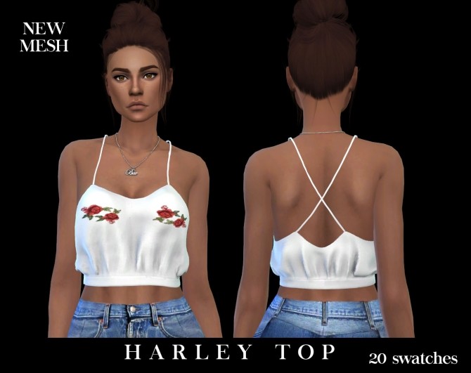 Harley Top at Leo Sims » Sims 4 Updates