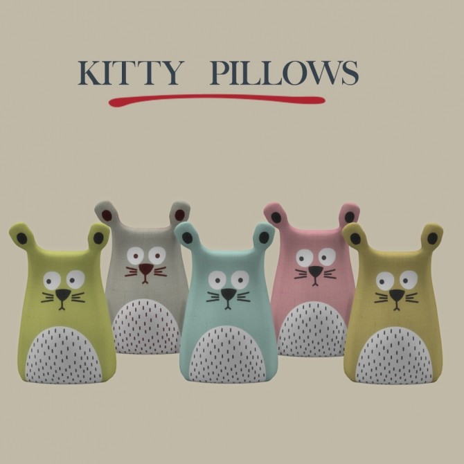 Sims 4 Kitty Pillow at Leo Sims