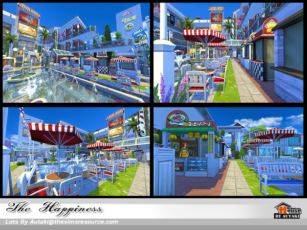 Sims 4 The Happiness house NoCC by autaki at TSR