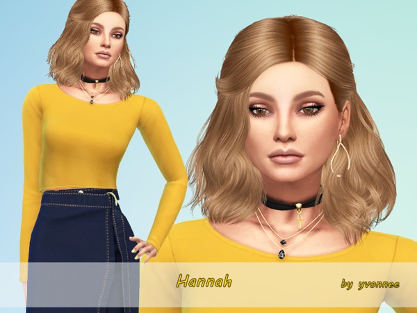 Sims 4 Hannah by yvonnee at TSR