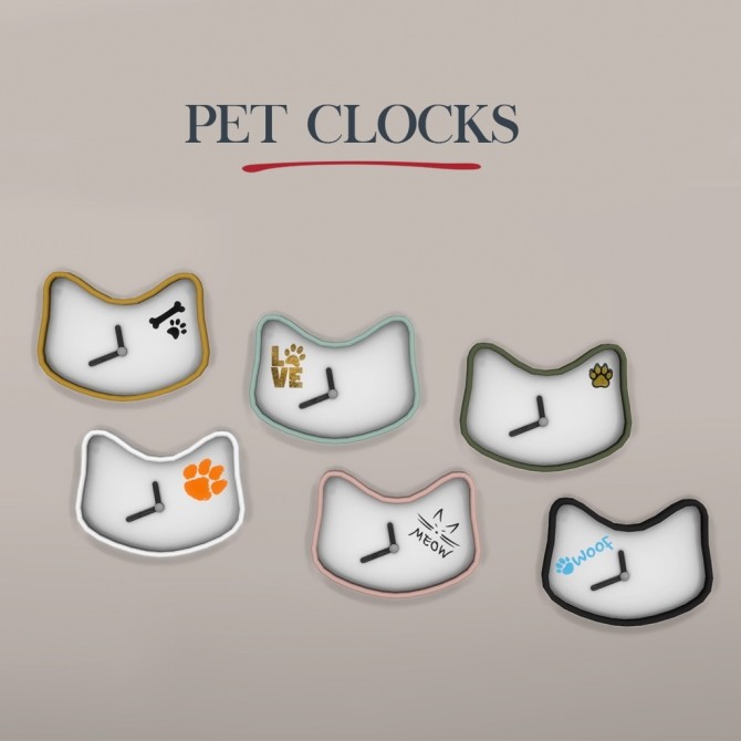 Sims 4 Pet Clock at Leo Sims