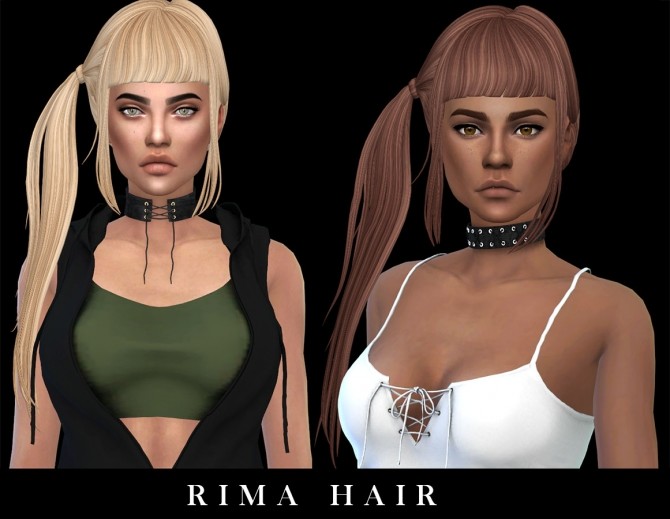 Sims 4 Rima Hair (P) at Leo Sims