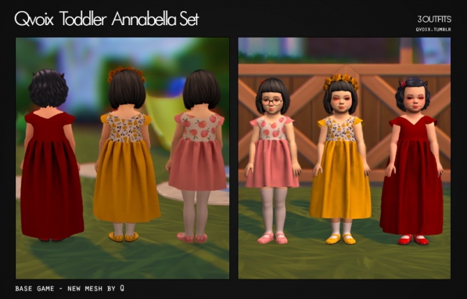 Annabella Set T at qvoix – escaping reality » Sims 4 Updates