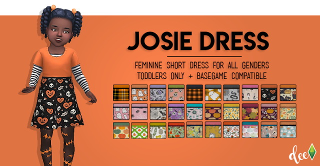 Sims 4 Josie Dress at Deetron Sims