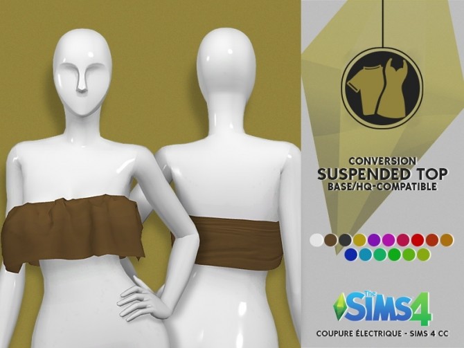 Sims 4 Suspended top at REDHEADSIMS