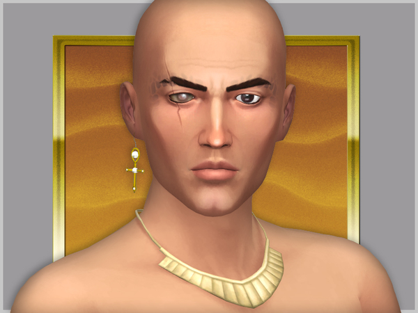 Sims 4 Scarface Male face overlay & eyebrows by WistfulCastle at TSR