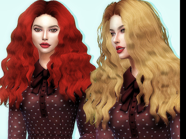 Sims 4 Diva Hair Retexture by Sharareh at TSR