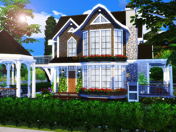 Sims 4 Rustling Brook house by MychQQQ at TSR