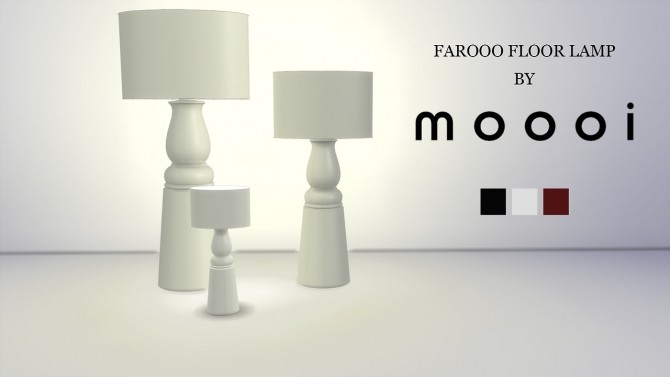 Sims 4 Farooo Floor Lamp Oval at Meinkatz Creations
