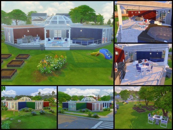 Sims 4 PreFab shipping container home by sparky at TSR