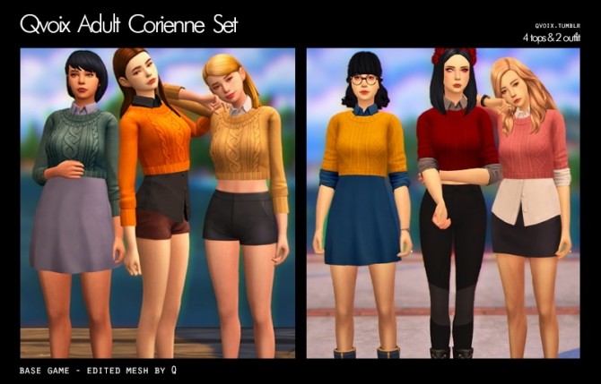 Sims 4 Corienne Set at qvoix – escaping reality