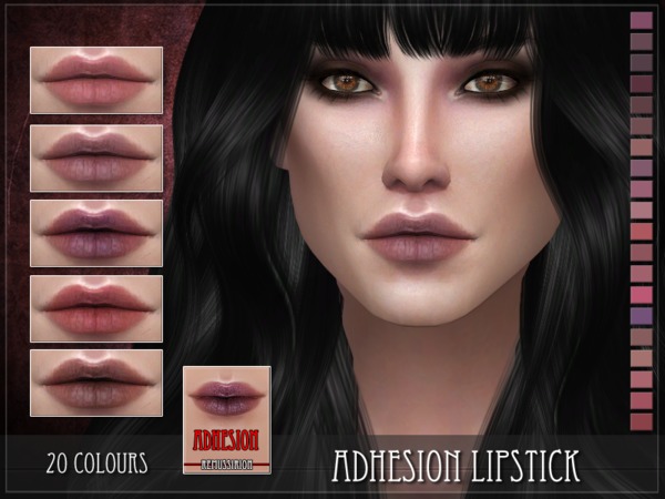 Sims 4 Adhesion Lipstick by RemusSirion at TSR