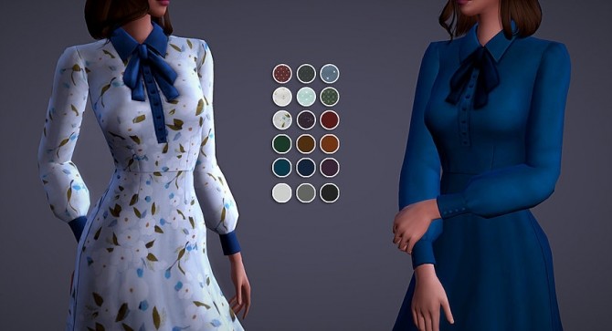 Sims 4 Isabelle Dress at Magnolian Farewell