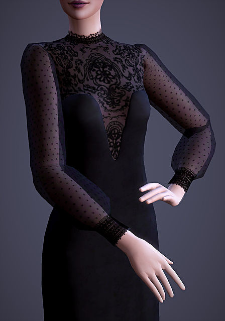 Sims 4 The Countess dress at Magnolian Farewell