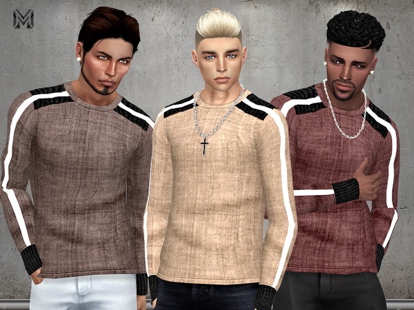 Sims 4 MP Male Linen Shirt by MartyP at TSR