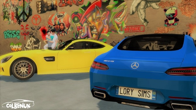 Sims 4 Mercedes Benz AMG GT at LorySims