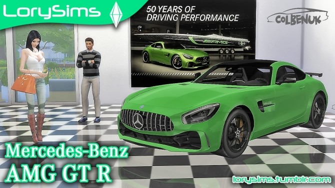 Sims 4 Mercedes Benz AMG GTR at LorySims