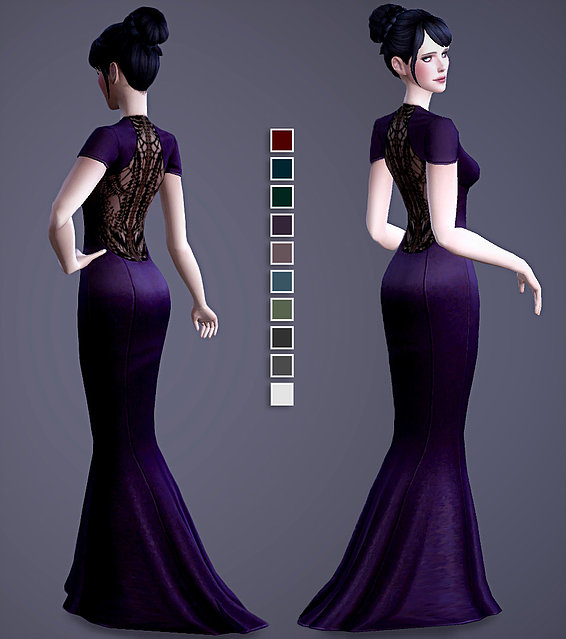 Sims 4 The Duchess dress at Magnolian Farewell