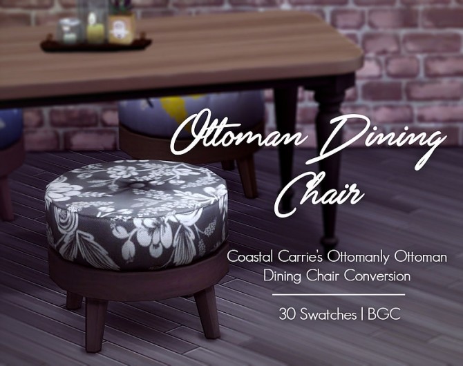 Sims 4 Ottoman Dining Chair at Magnolian Farewell