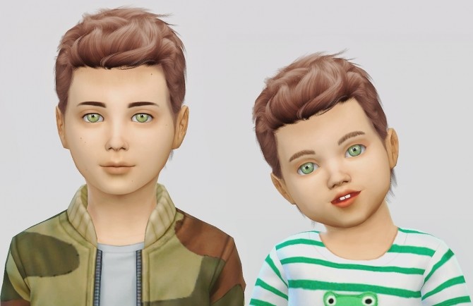 Sims 4 Wings Os1113 Hair for Kids and Toddlers at Simiracle