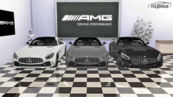 Sims 4 Mercedes Benz AMG GTR at LorySims