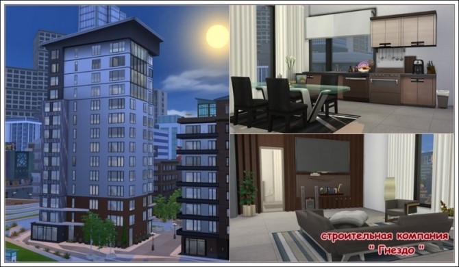 Sims 4 Style apartment at Sims by Mulena