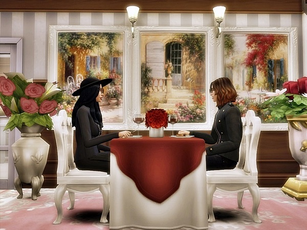 Sims 4 Sonata romantic restaurant by Danuta720 at TSR