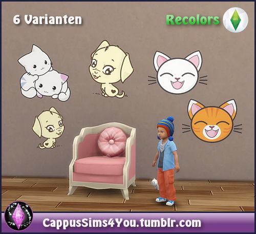 Sims 4 Wall stickers at CappusSims4You