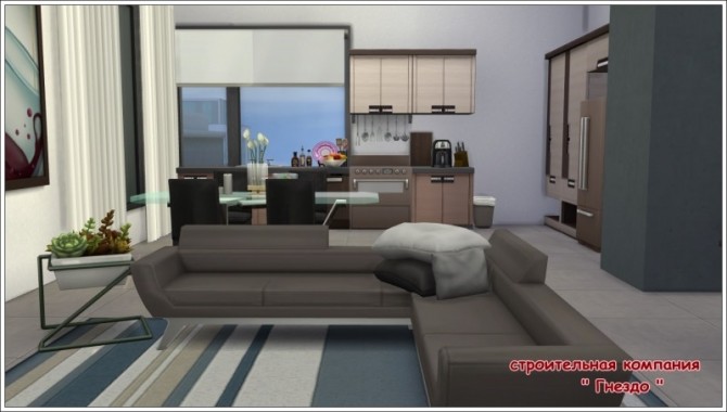 Sims 4 Style apartment at Sims by Mulena