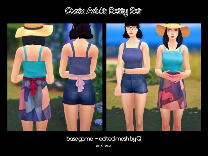 Sims 4 Betty Set at qvoix – escaping reality
