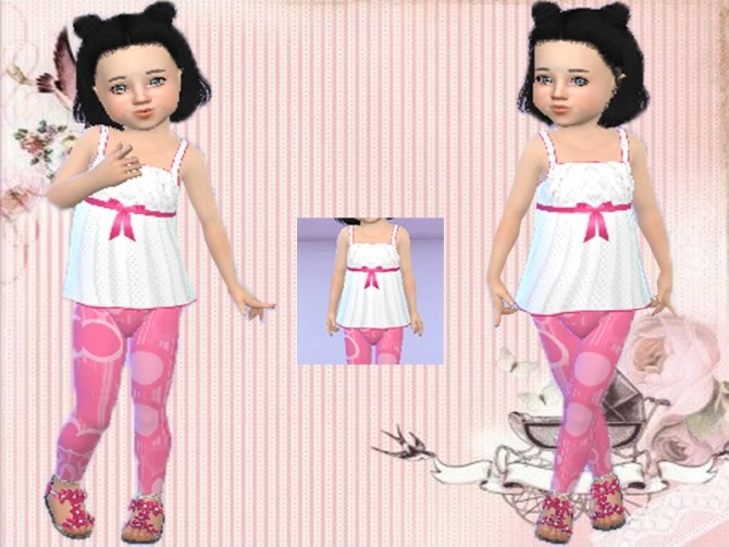 Sims 4 White lace Top Recolor T at Trudie55