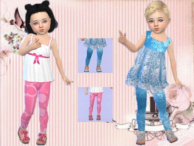 Sims 4 Blue lace top and pants T at Trudie55