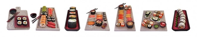 Sims 4 Sushi set at Soloriya