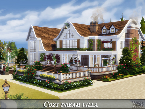 Sims 4 Cozy dream villa by Danuta720 at TSR