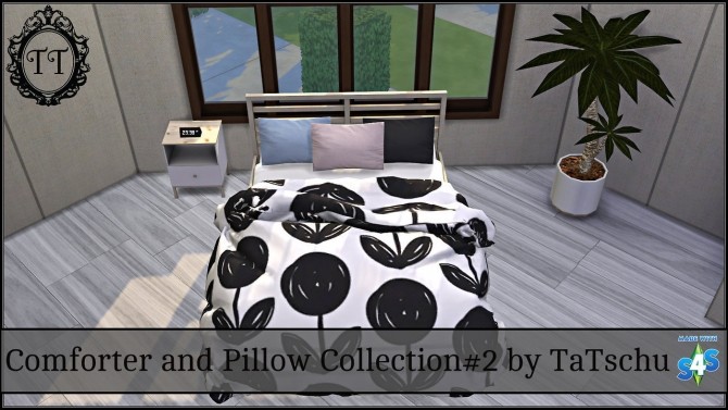 Sims 4 Recolor of sympxls amazing Comforter and msteaqueen Pillows at TaTschu`s Sims4 CC