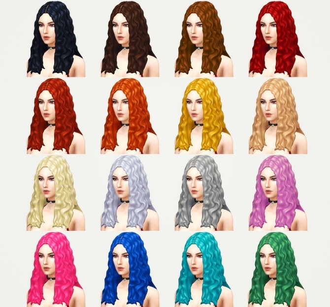 Sims 4 Britney hair at KotCatMeow